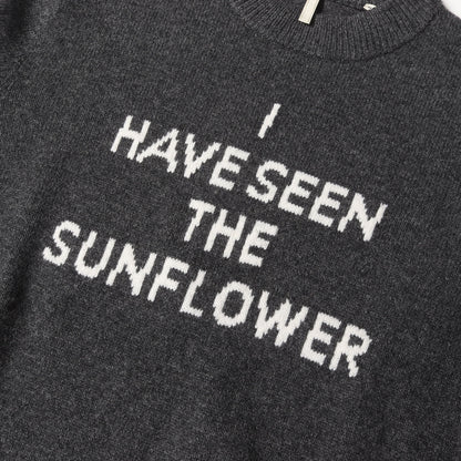 23AW ロゴ ジャガード ウール ニット (MOON TEXT KNIT 3040)