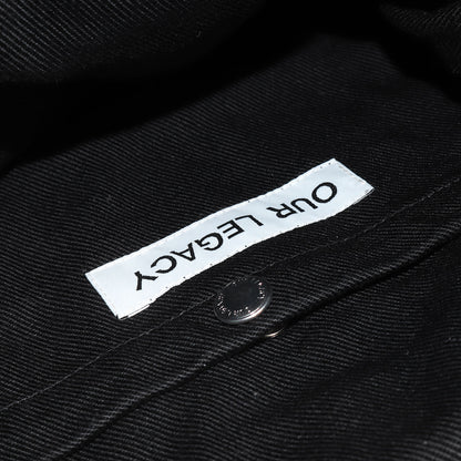 24AW ウォッシュド加工 ブラックデニム ショルダー バッグ (SLING BAG A4218SBD)