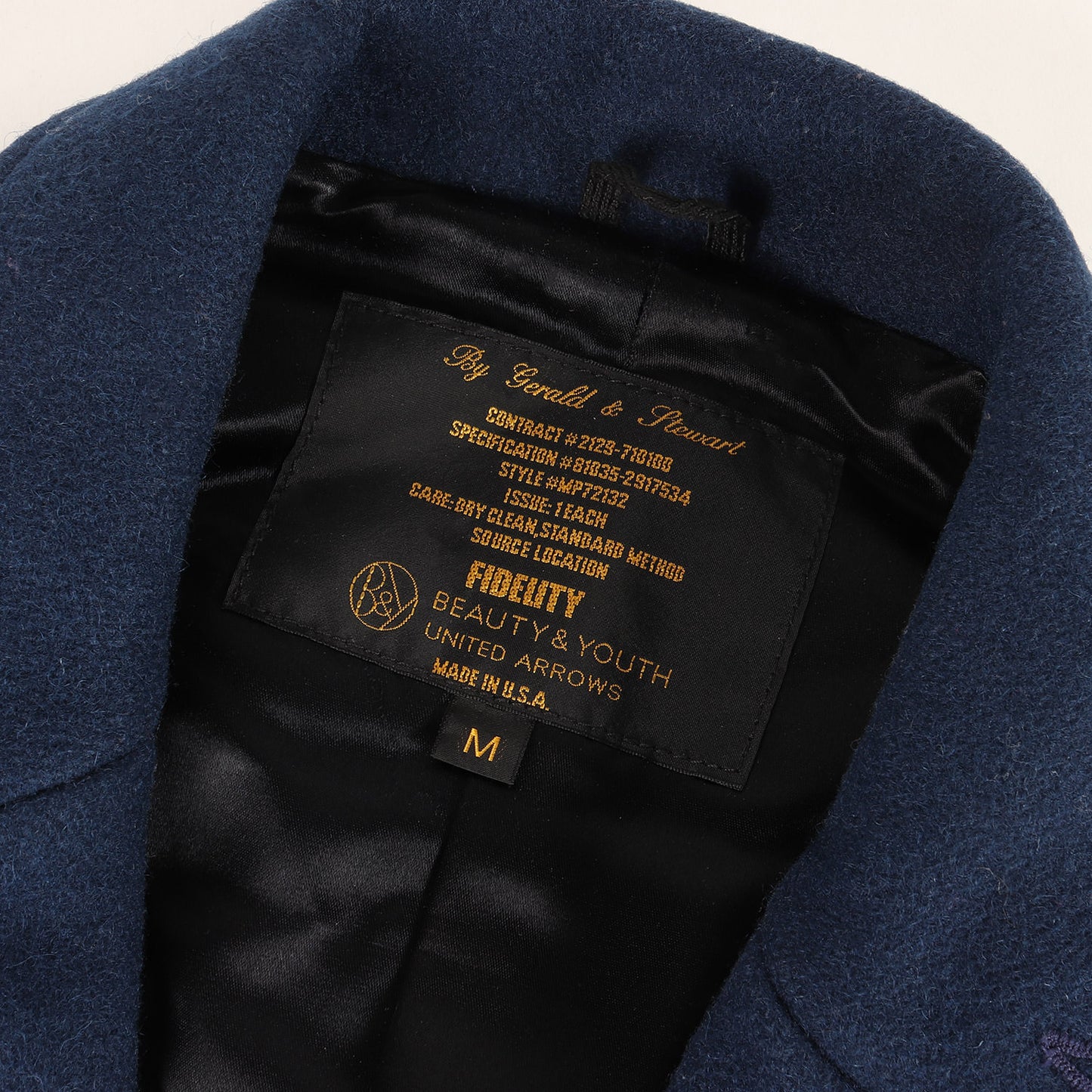 × UNITED ARROWS メルトン 4B チェスターコート / MADE IN USA