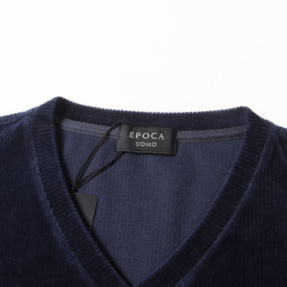 23AW ストレッチ コーデュロイ Vネック カットソー (M1P02-233-29) / MADE IN JAPAN