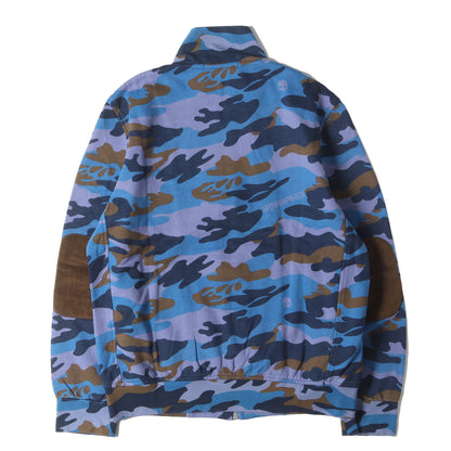 パイレーツスカル ワッペン カモ ハイネック スウェット トラック ジャケット / 裏起毛