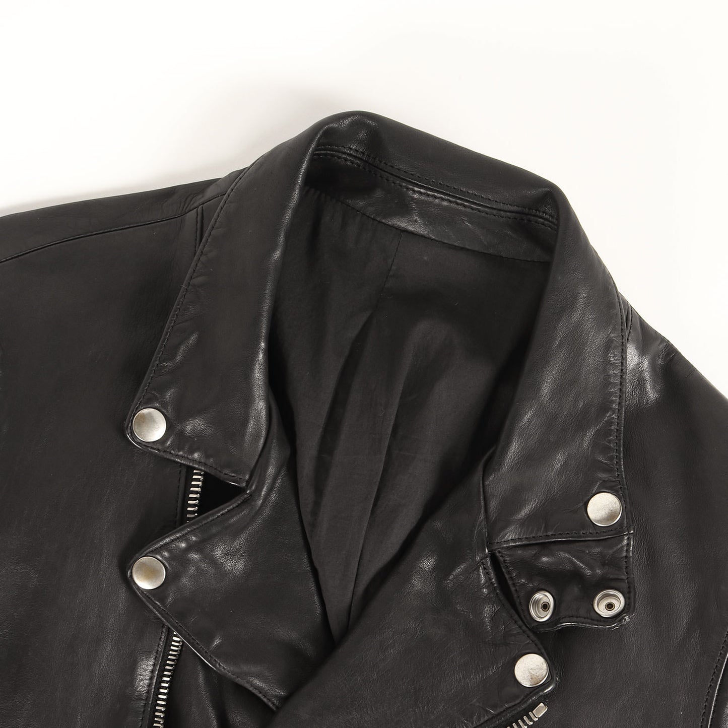 ソリッドワックス レザー ダブル ライダース ジャケット (Domestic Solid Waxed Kip Double Riders Jacket STL-027)