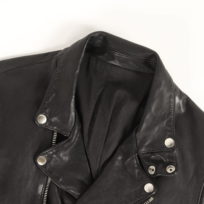 ソリッドワックス レザー ダブル ライダース ジャケット (Domestic Solid Waxed Kip Double Riders Jacket STL-027)