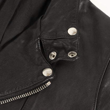 ソリッドワックス レザー ダブル ライダース ジャケット (Domestic Solid Waxed Kip Double Riders Jacket STL-027)