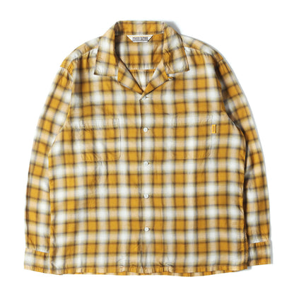 23SS オンブレチェック レーヨン混 オープンカラー シャツ (SD Ombre Check Shirt)