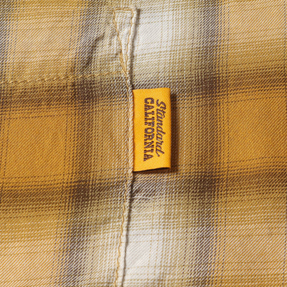 23SS オンブレチェック レーヨン混 オープンカラー シャツ (SD Ombre Check Shirt)