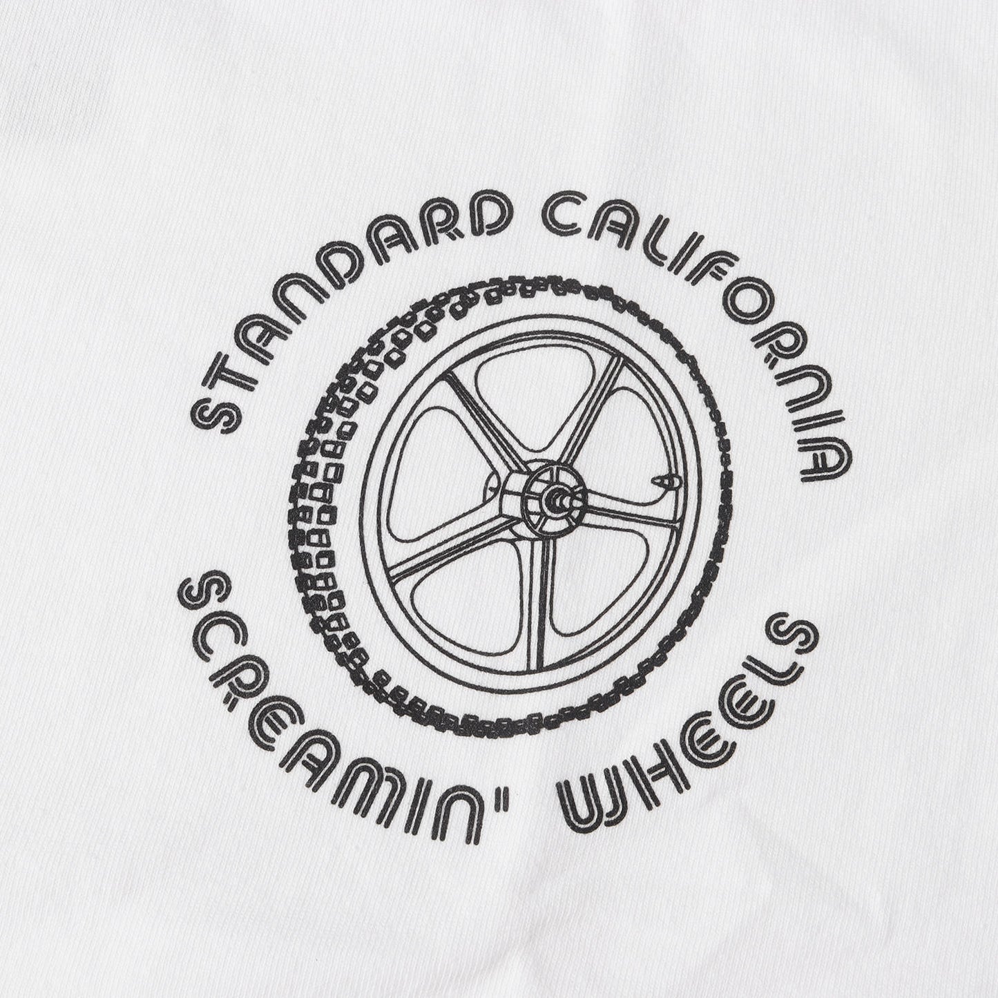 23AW × Screamin Wheels グラフィック ロングスリーブ Tシャツ (Screamin Wheels × SD Old School Lightning Long Sleeve T)
