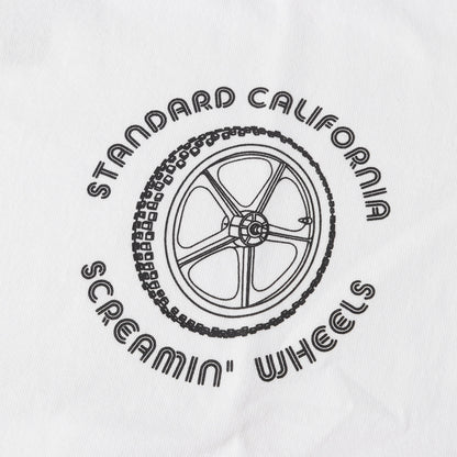 23AW × Screamin Wheels グラフィック ロングスリーブ Tシャツ (Screamin Wheels × SD Old School Lightning Long Sleeve T)