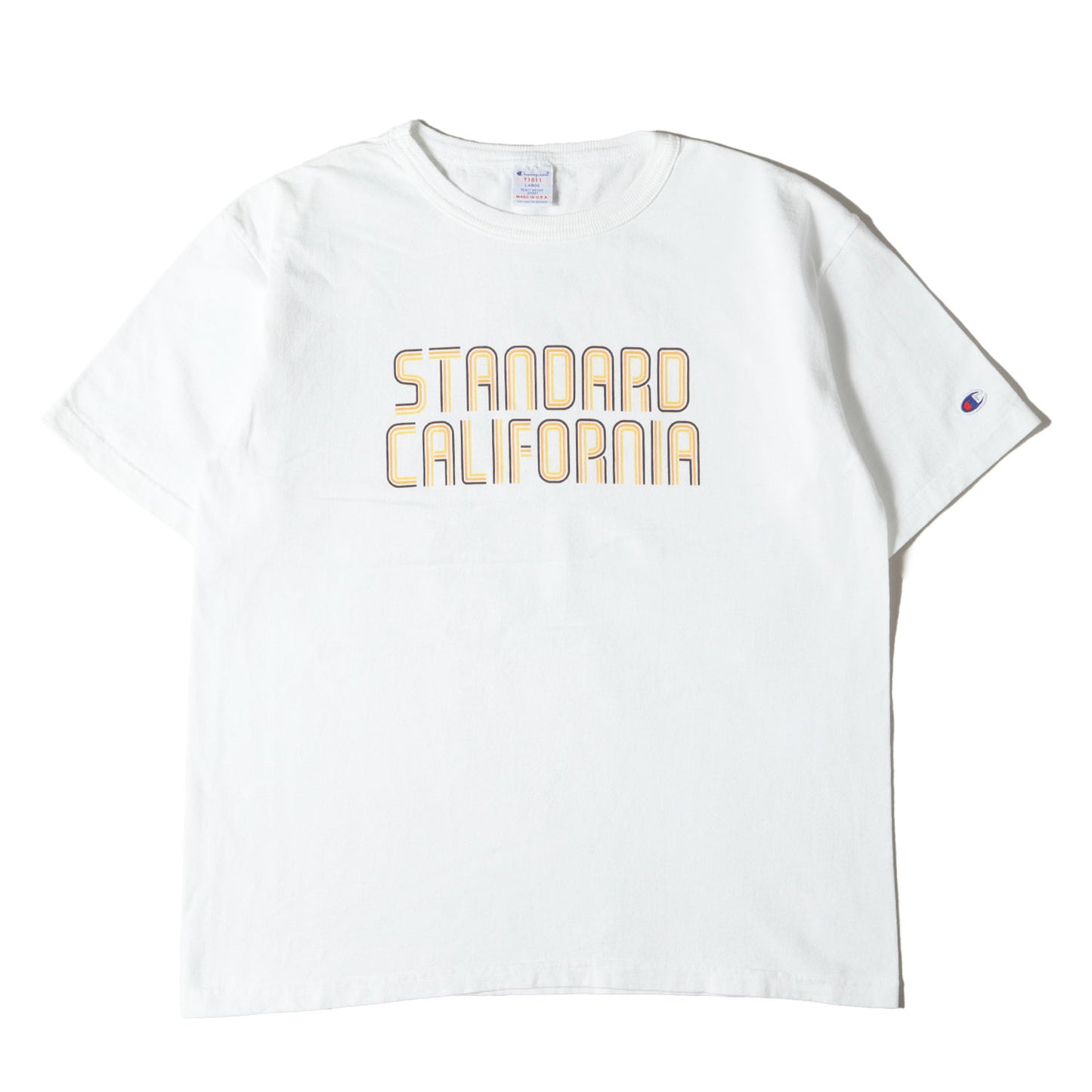 × Champion ヘビーウェイト グラフィック ロゴ Tシャツ (CHAMPION × SD T1011) / MADE IN USA