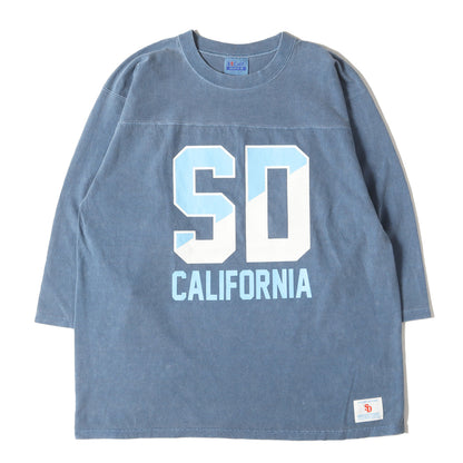 22AW ピグメント染め ウォッシュ加工 カレッジロゴ ヘビーウェイト フットボール Tシャツ (SD HEAVYWEIGHT FOOTBALL LOGO T)