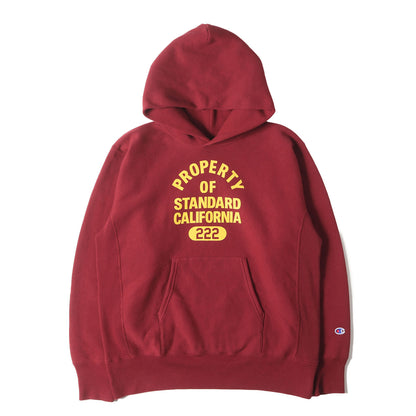 × Champion 単タグ カレッジ 5段ロゴ リバースウィーブ パーカー (Champion × SD REVERSE WEAVE HOOD SWEAT) / 裏起毛