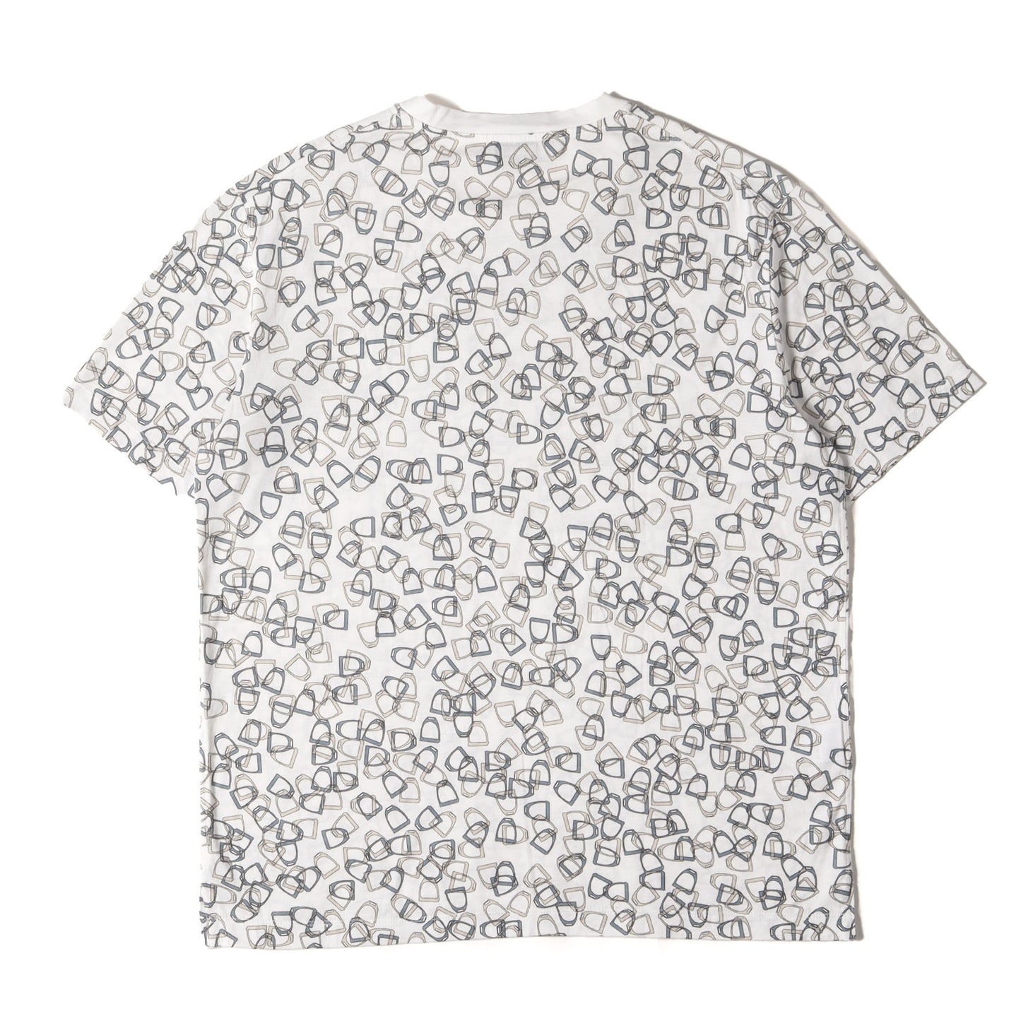 総柄プリント クルーネック Tシャツ