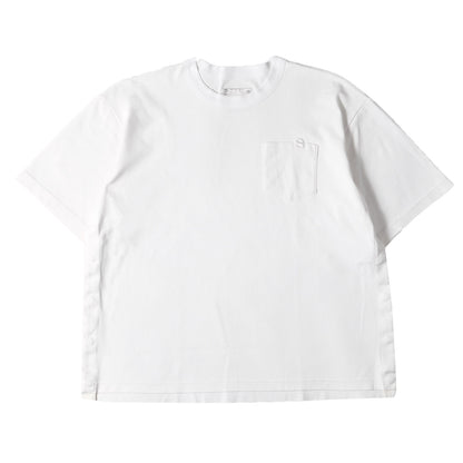 23SS サイドスナップボタン付き コットンジャージー ポケット Tシャツ(Cotton Jersey T-Shirt)