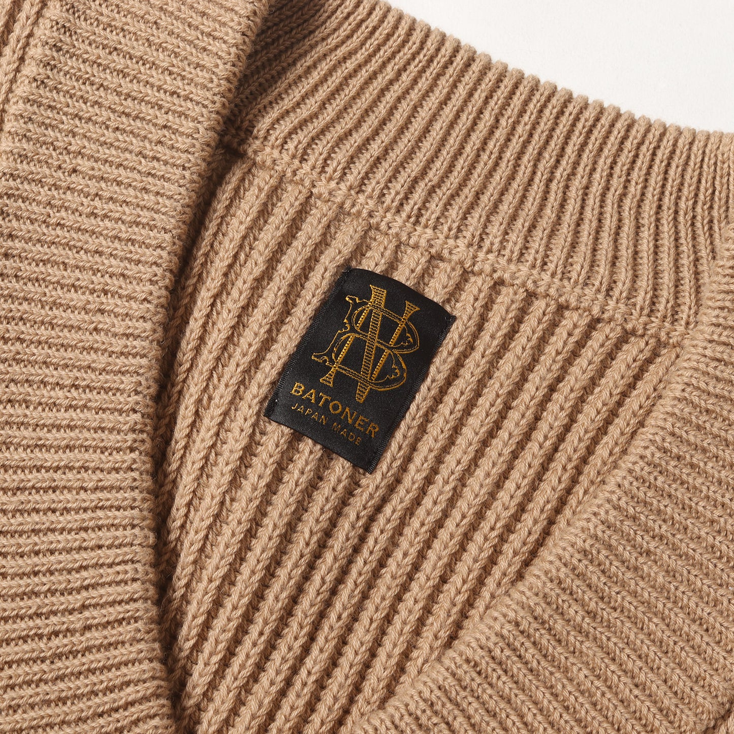 24SS ミドルゲージ コットン ニット Vネック ベスト (BN-24SM-078)