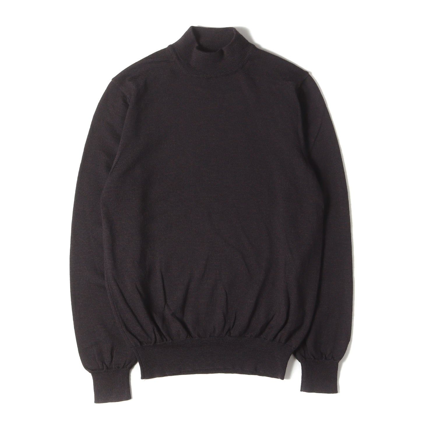 21AW モックネック ハイゲージ ウール ニット (21-15-0642-872) / MADE IN ITALY