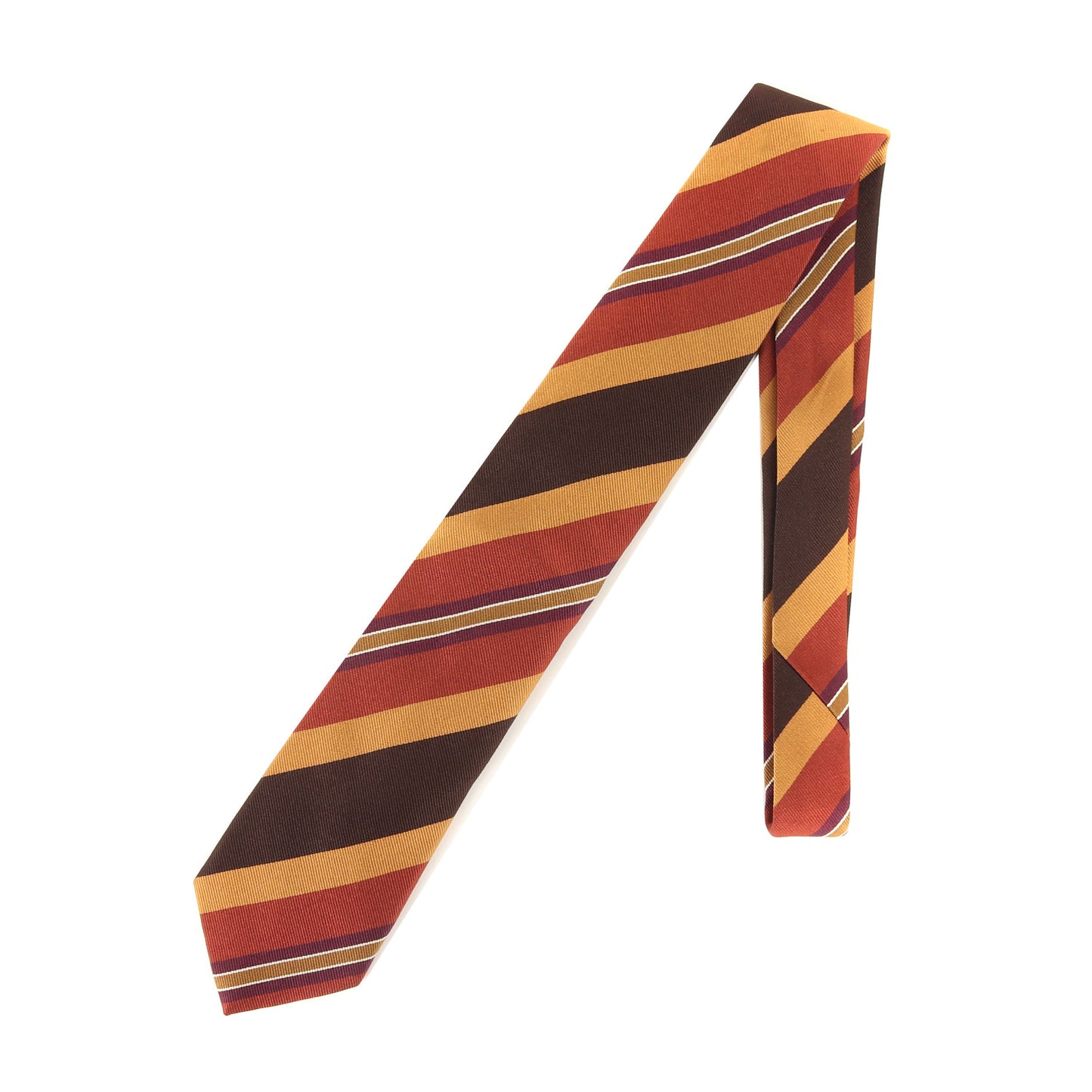 ジオメトリック ジャガード シルク レジメンタル ネクタイ