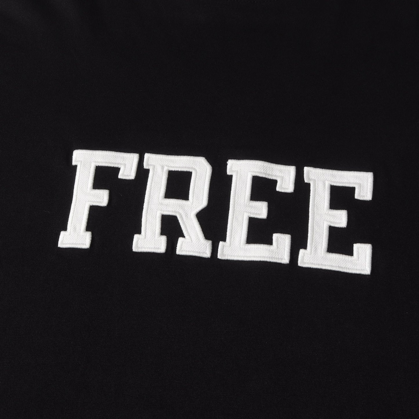21AW ダメージ加工 FREE アップリケロゴ オーバーサイズ Tシャツ