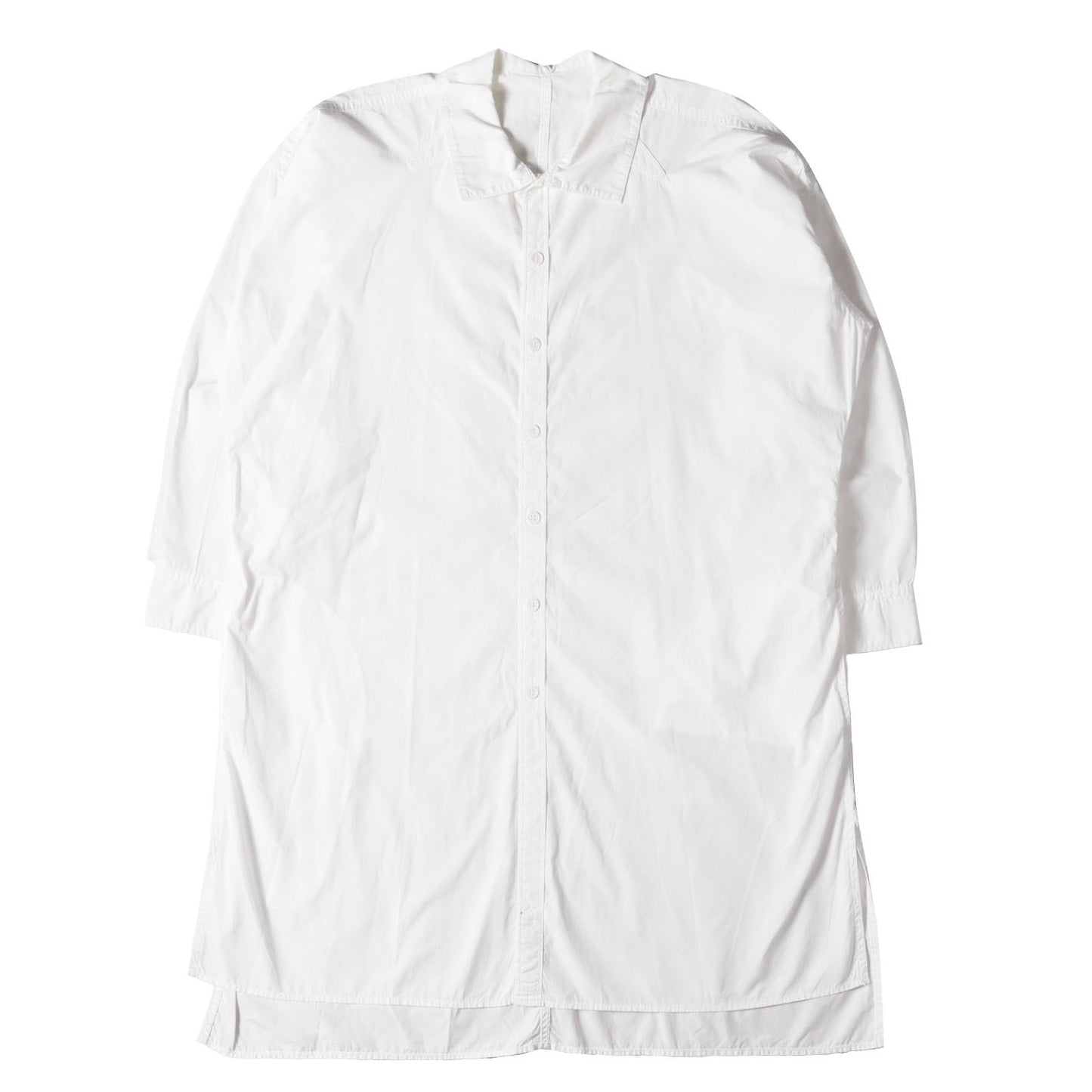 環縫い ブロード 衿マチ付 ロング シャツ (HV-B10-001) / POUR HOMME SAMPLE