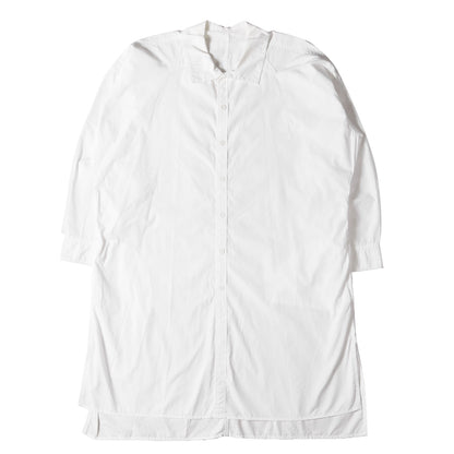 環縫い ブロード 衿マチ付 ロング シャツ (HV-B10-001) / POUR HOMME SAMPLE
