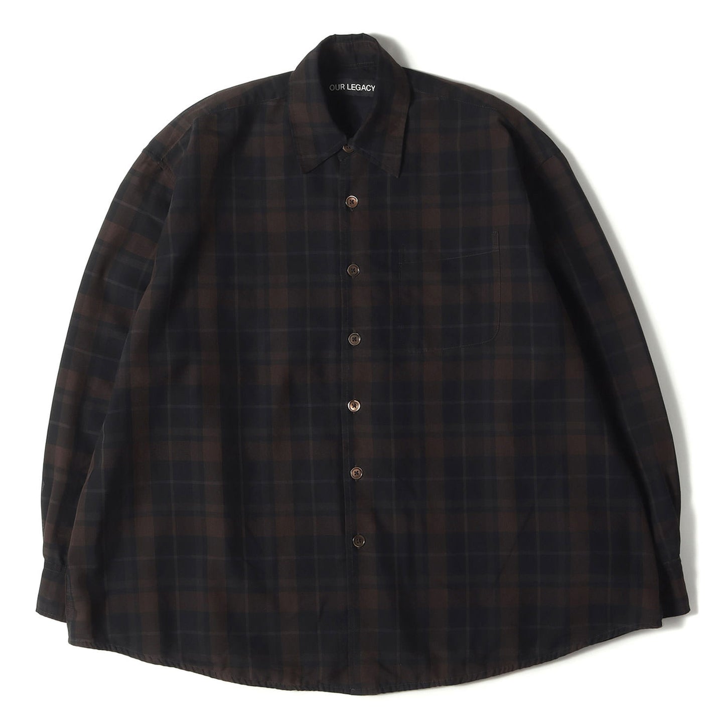 25SS シアー シャドーチェック シャツ (BORROWED SHIRT M2252OB)
