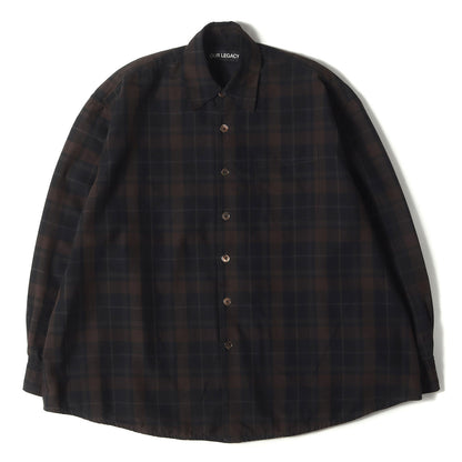 25SS シアー シャドーチェック シャツ (BORROWED SHIRT M2252OB)