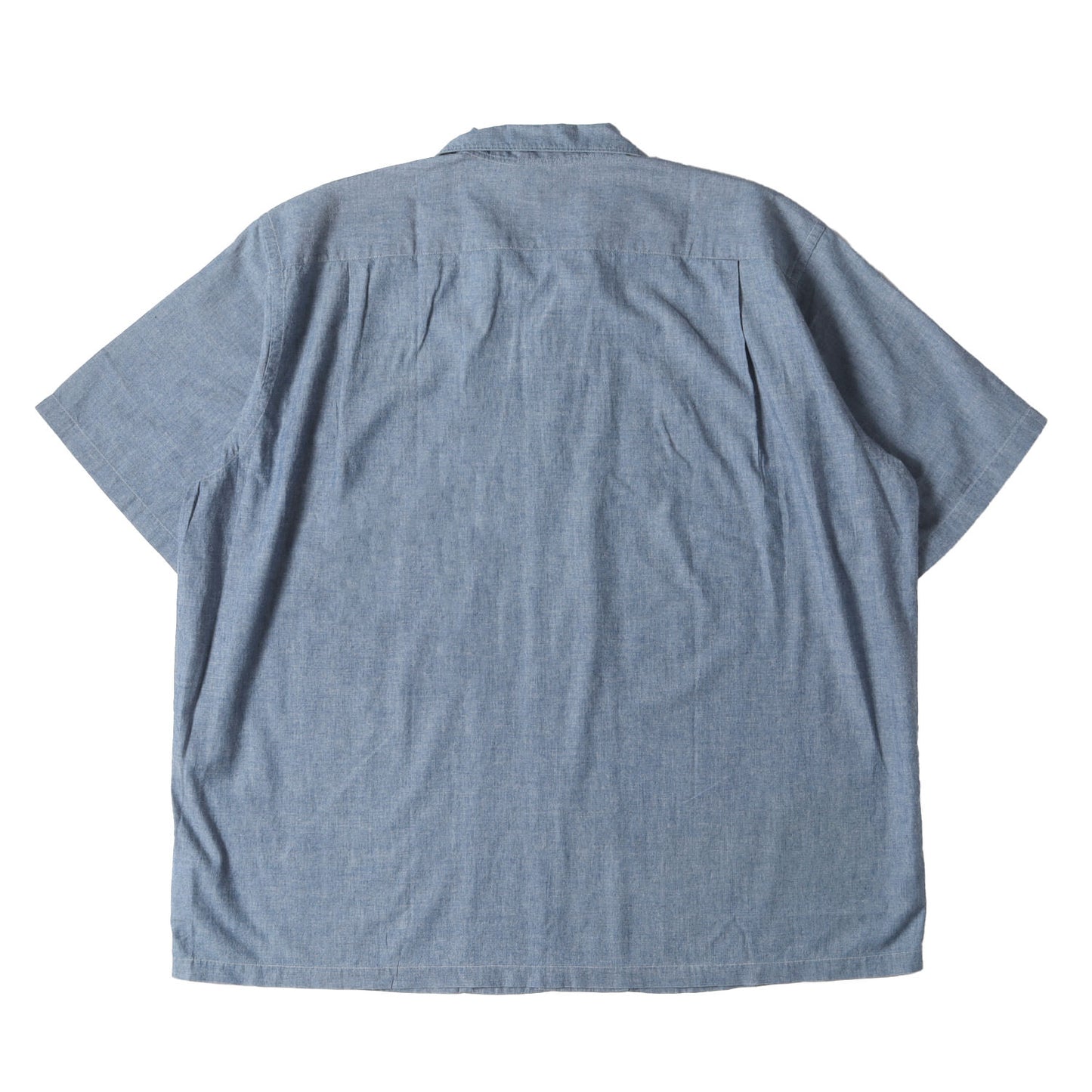 99AW 田中オム シャンブレー オープンカラー オーバーサイズ 半袖 シャツ (HB-020130)