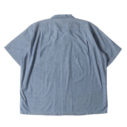 99AW 田中オム シャンブレー オープンカラー オーバーサイズ 半袖 シャツ (HB-020130)
