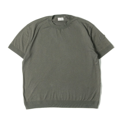 25SS スリーブ アイコン 半袖 ハイゲージ シルクコットン ニット (GIRCOLLO TRICOT K10919C00011 M6329)