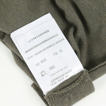 25SS スリーブ アイコン 半袖 ハイゲージ シルクコットン ニット (GIRCOLLO TRICOT K10919C00011 M6329)