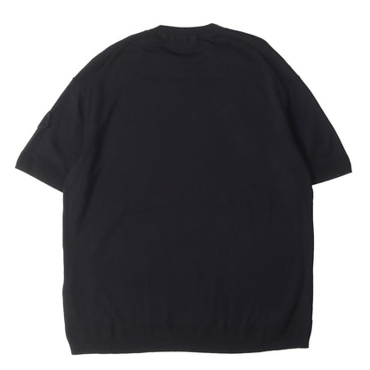 25SS スリーブ アイコン ハイゲージ シルクコットン 半袖 ニット Tシャツ (GIRCOLLO TRICOT K10919C00011 M6329)