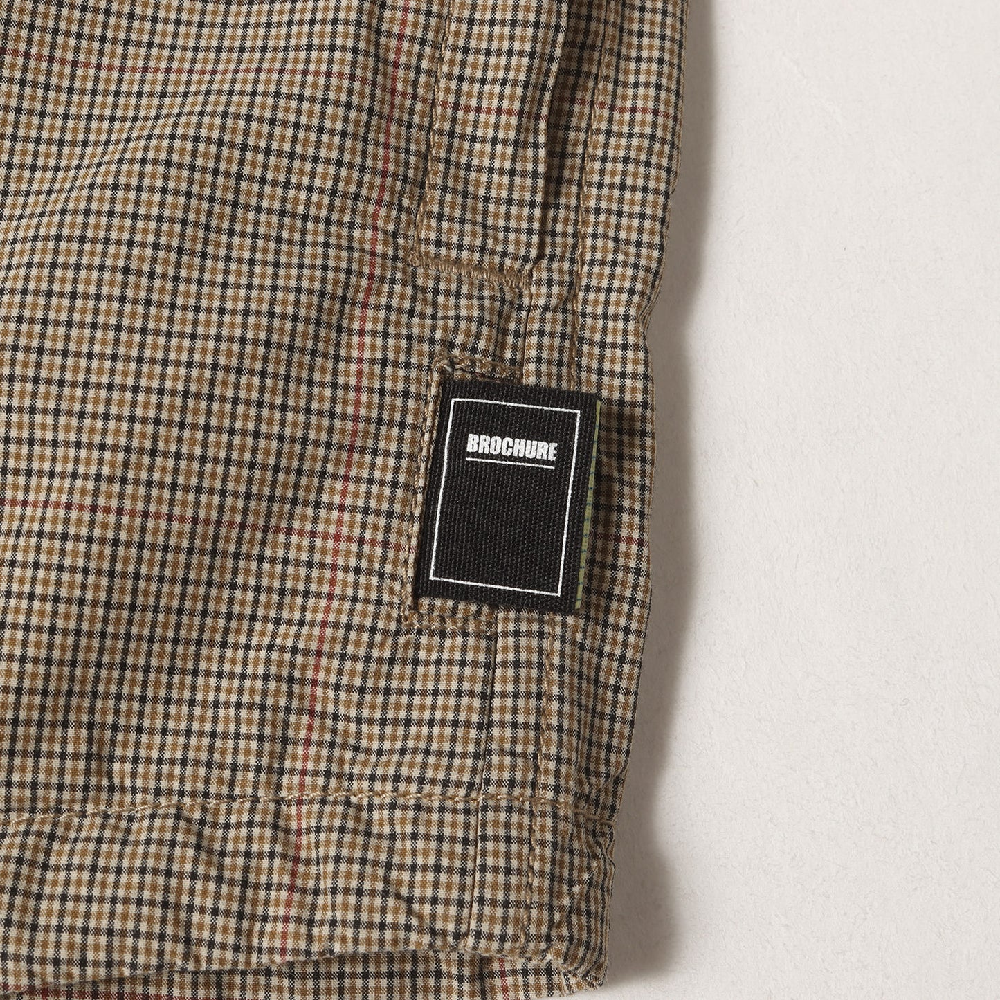 ガンクラブチェック コットンナイロン オーバーサイズ シャツ ジャケット (GENERALLY SHIRTS 211-03)