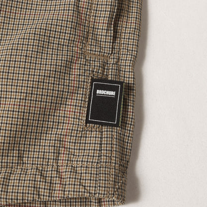 ガンクラブチェック コットンナイロン オーバーサイズ シャツ ジャケット (GENERALLY SHIRTS 211-03)