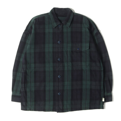 ブラックウォッチ チェック ステンカラー ヘビー フランネル シャツ (A-2 DECK SHIRTS 11-11-5717-791) / SSZ