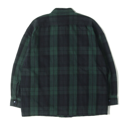 ブラックウォッチ チェック ステンカラー ヘビー フランネル シャツ (A-2 DECK SHIRTS 11-11-5717-791) / SSZ