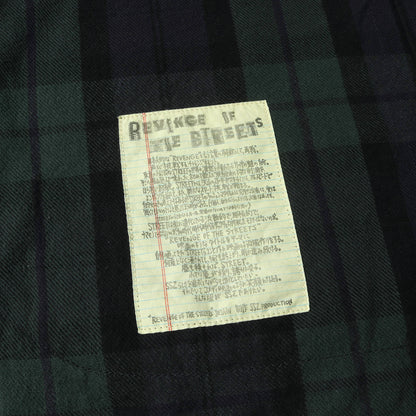 ブラックウォッチ チェック ステンカラー ヘビー フランネル シャツ (A-2 DECK SHIRTS 11-11-5717-791) / SSZ