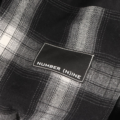 25SS スウェットフード付き オンブレチェック ツイルフランネル シャツ (COTTON TWILL OMBRE CHECK HOODIE SHIRT)