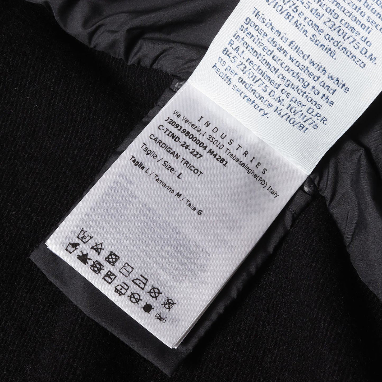 24SS ハイネック カシミヤ混ニット コンビ ダウンジャケット (CARDIGAN TRICOT J20919B00004 M4281)