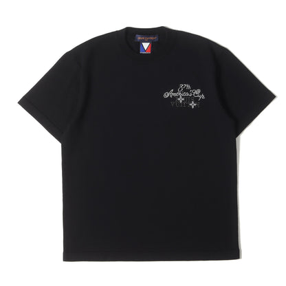 24AW アメリカズカップ エンベリッシュド ショートスリーブ コットン クルーネック Tシャツ (Embellished Short-Sleeved Cotton Crewneck 1AFVSA)
