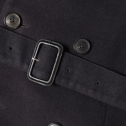 ウエストベルト ダブルブレスト ウール トレンチ コート (FETLAR) / MADE IN SCOTLAND