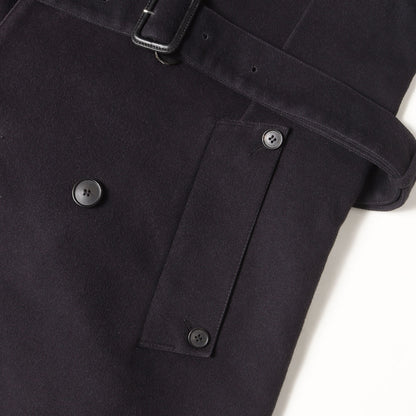 ウエストベルト ダブルブレスト ウール トレンチ コート (FETLAR) / MADE IN SCOTLAND