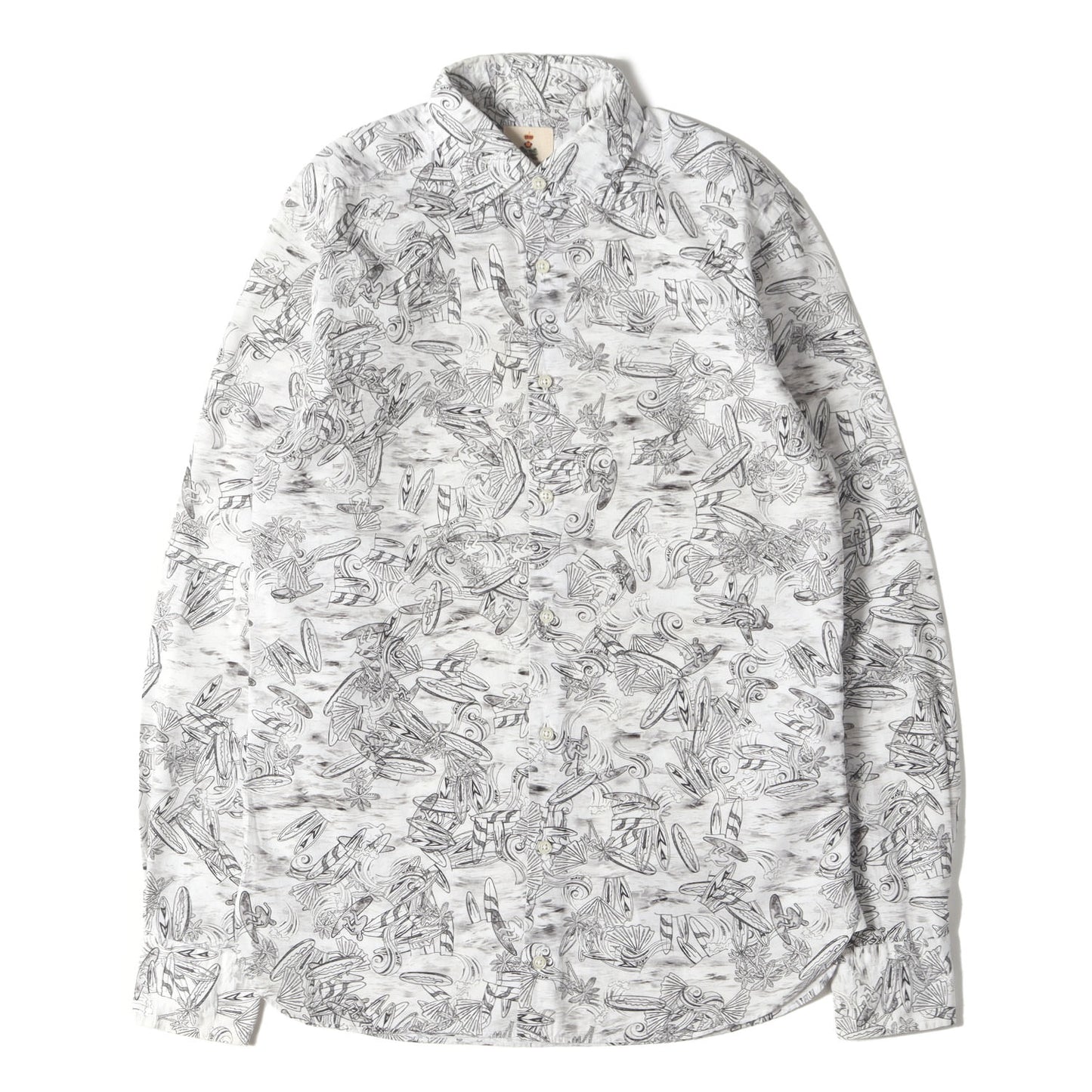 ジオメトリック 総柄 ドレス シャツ