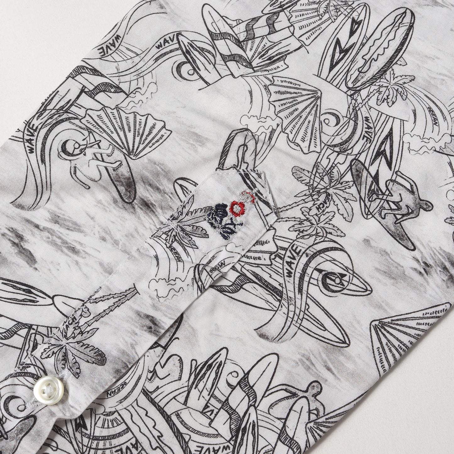 ジオメトリック 総柄 ドレス シャツ