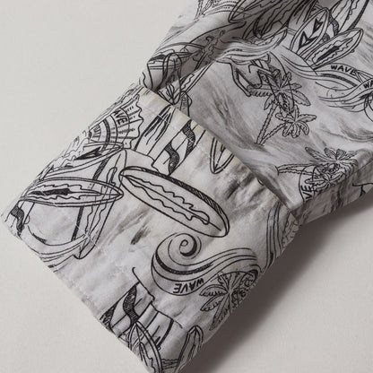 ジオメトリック 総柄 ドレス シャツ