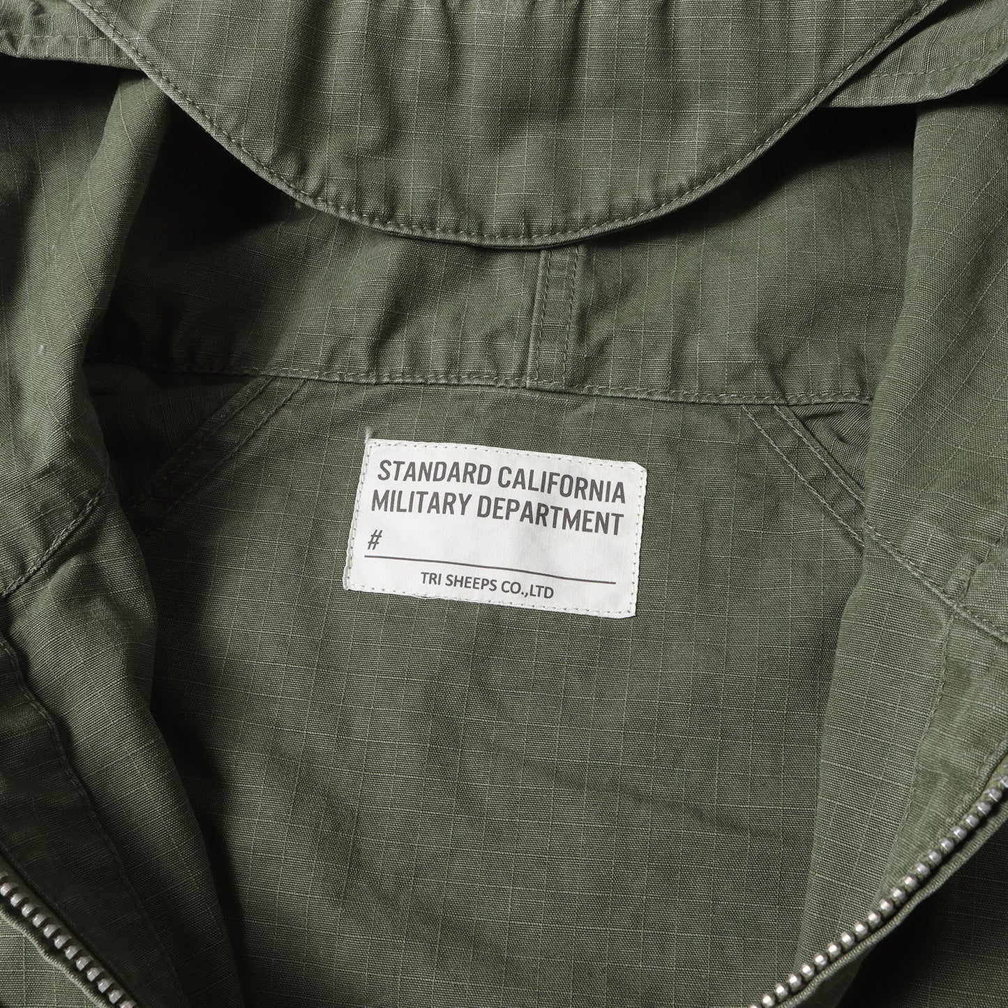 23SS ウォッシュ加工 ステンシルロゴ リップストップ フーデッド ジャケット (SD Ripstop Hood Jacket)