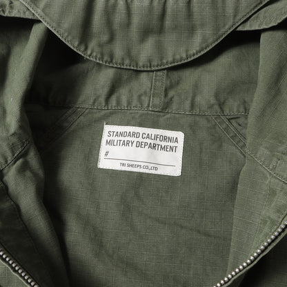 23SS ウォッシュ加工 ステンシルロゴ リップストップ フーデッド ジャケット (SD Ripstop Hood Jacket)