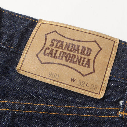 ワンウォッシュ 5ポケット デニム パンツ (SD 5P Denim Pants 960 One Wash) /  ボタンフライ
