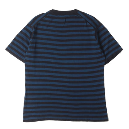 ボーダー ハイゲージ シーアイランド コットンニット Tシャツ / MADE IN ENGLAND