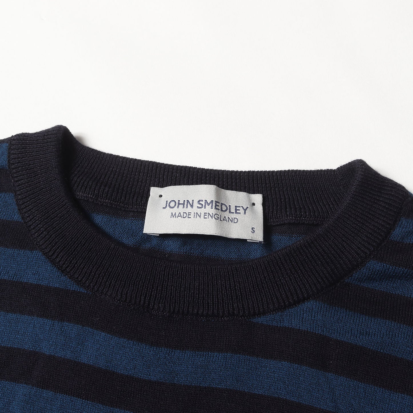 ボーダー ハイゲージ シーアイランド コットンニット Tシャツ / MADE IN ENGLAND