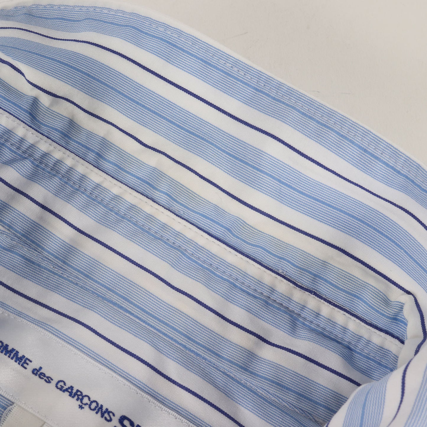 パテッド スター アップリケ ワッペン ストライプ ドレス シャツ (S23060) / MADE IN FRANCE