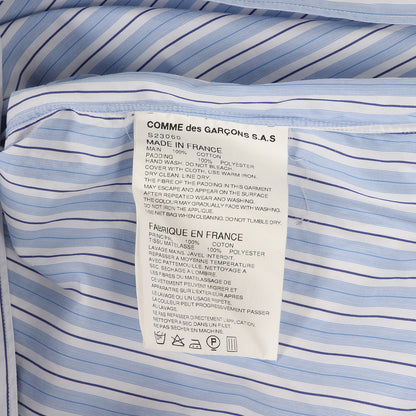 パテッド スター アップリケ ワッペン ストライプ ドレス シャツ (S23060) / MADE IN FRANCE